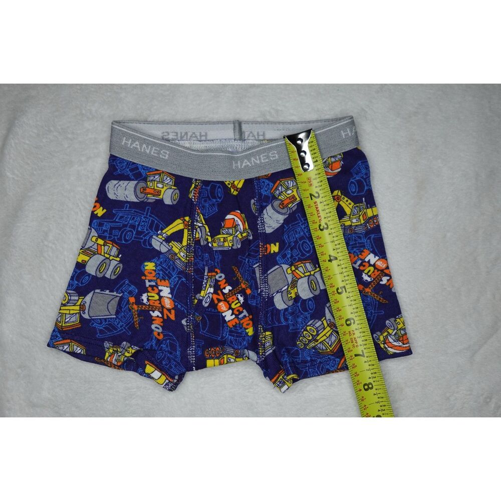Hanes Toddler Boys' Boxer Briefs 2T-3T: Cotton, Tagless, Cars Pattern + Solid - Picture 12 of 14